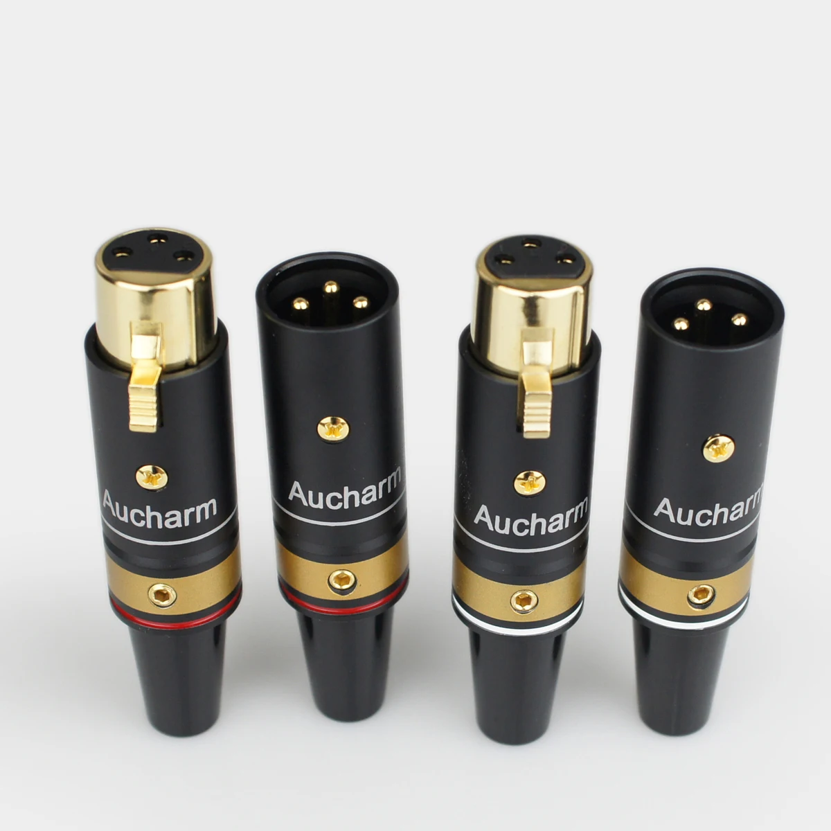 Алюминиевый корпус позолоченный Аудио Адаптер XLR 3Pin мужской/женский аудио адаптер соединитель конвертер HIFI баланс кабель G1045