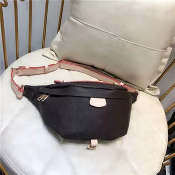 

Wholesale Fashion Pu Leather Brown flower Handbags Women Bags Designer Fanny Packs Famous Waist Bags Handbag Lady Belt Chest bag