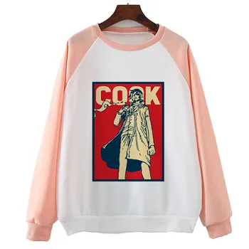 

One Piece Sanji The Cook Hoody For Women Printed Sweatshirts Long Sleeve O-Neck Harajuku Graphic Pullovers