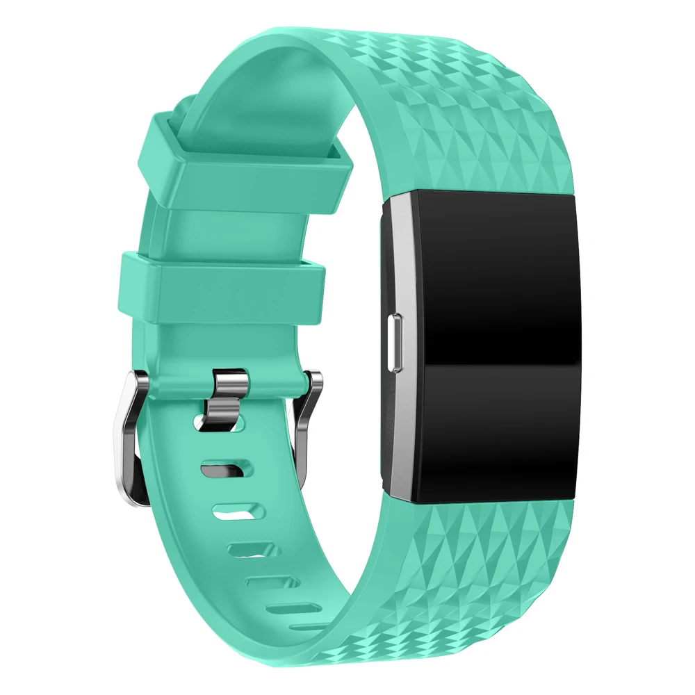 Мягкий силиконовый браслет для часов браслета FitBit Charge 2 дышащие наручный ремешок