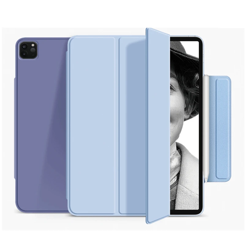 

Для iPad Air 4 10. 9 2020 чехол Магнитный смарт-чехол для iPad Pro 11 12.9 2020 Slim Capa Coque Поддержка беспроводной зарядки