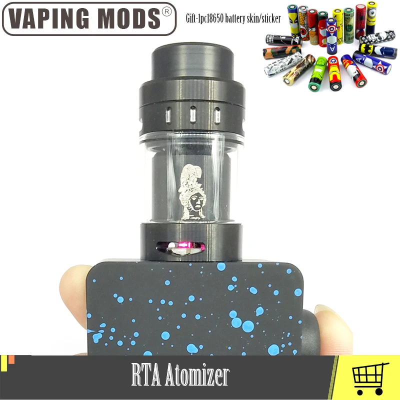 

Original FDX ATHENA RTA Atomizer Light Edition RTA Tank 4ML 510 Drip Tip Fit 510 Thread Box Mod Vape Vaporizer Atomizer