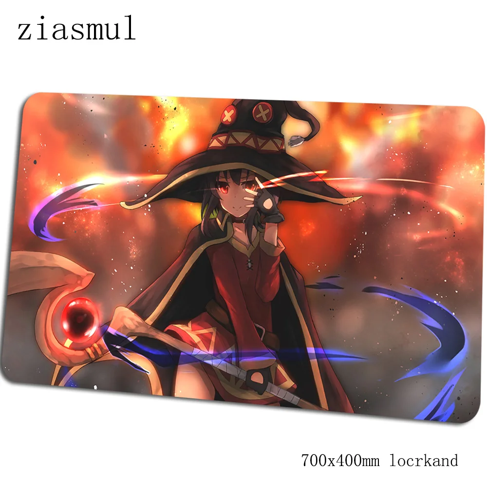 Megumin коврик для мыши геймер 700x400x3 мм игровой коврик для мыши pc notbook Настольный коврик 3d padmouse Игры Геймер коврики геймпад - Цвет: Size 700x400x3mm