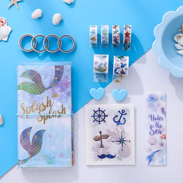 $15.79 Kawaii Girl Notebook Set DIY HandBook Diary Cute Ins Style Student Notebook Ofice School Supplies Gift Stationery