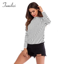 Round Neck Long Sleeve Stripe Knitting Loose Skinny Pullover Woman Clothes Knitted Winter Sweater Women Plus Size Sueter Mujer