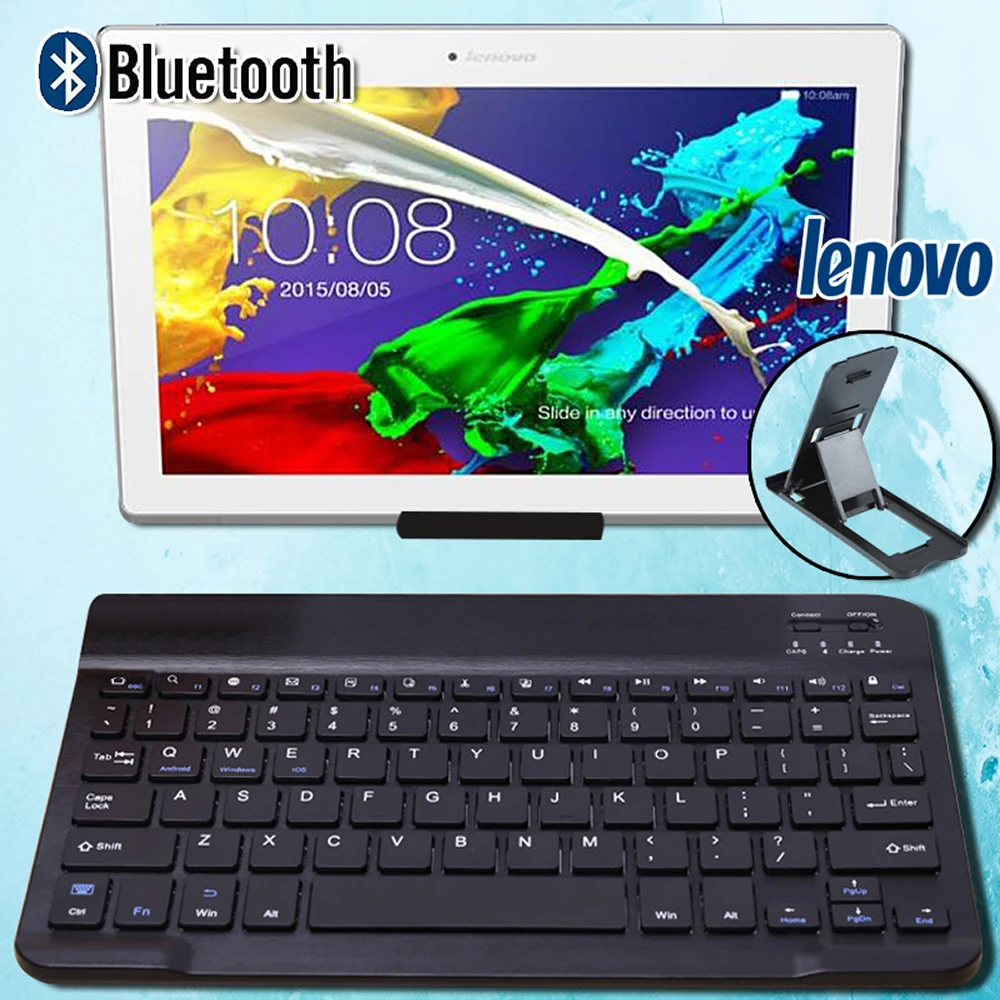 Беспроводная Bluetooth клавиатура для Lenovo Miix 2/Miix 3/Moto Tab/Tab E10 M10 P10/Tab 2/Tab 3/Tab 4 10 Plus планшет