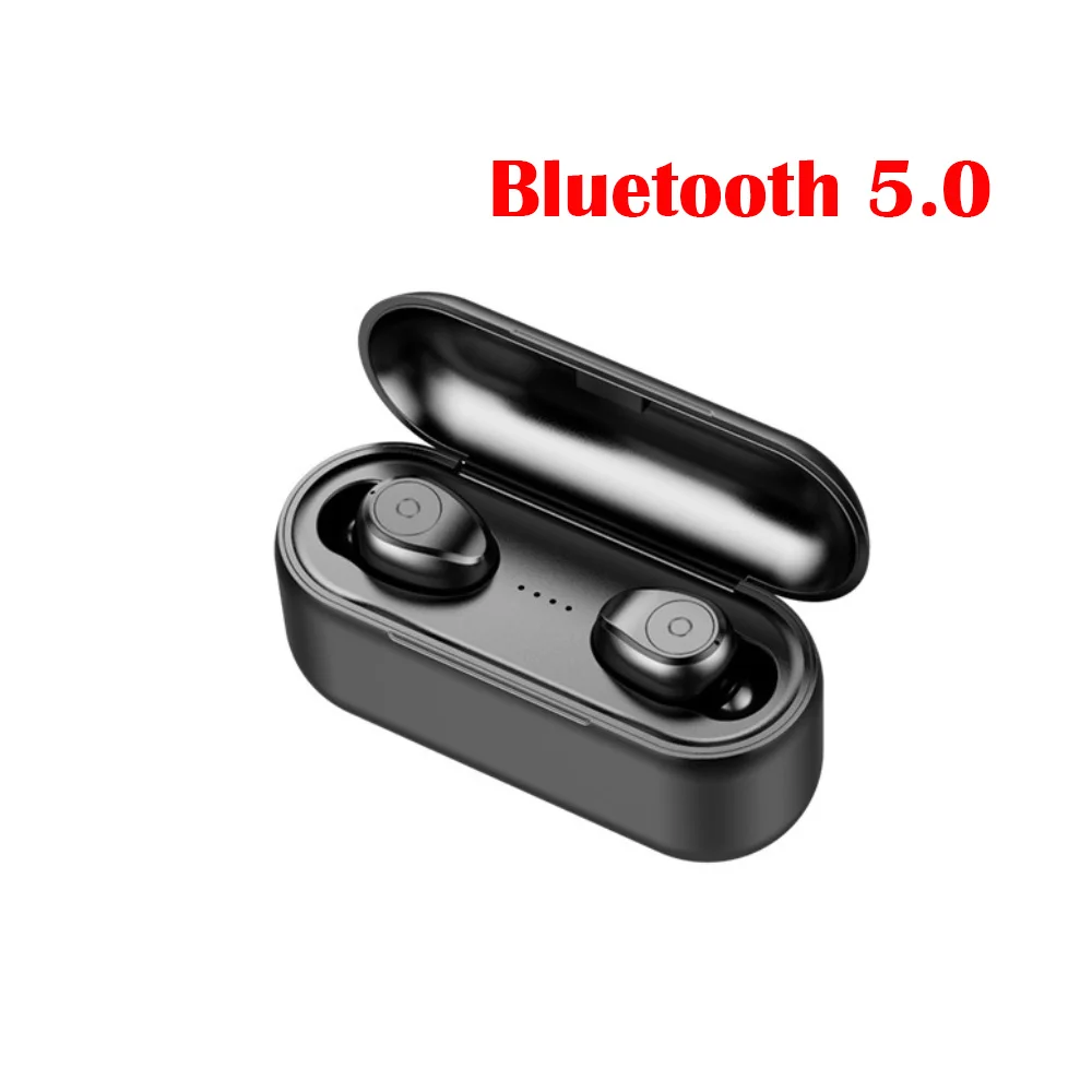 F9 TWS Bluetooth наушники 5,0/4,2 наушники PK i10 слуховой аппарат для redmi note 4 телефон беспроводные наушники стерео вкладыши зарядное устройство - Цвет: black Bluetooth 5.0