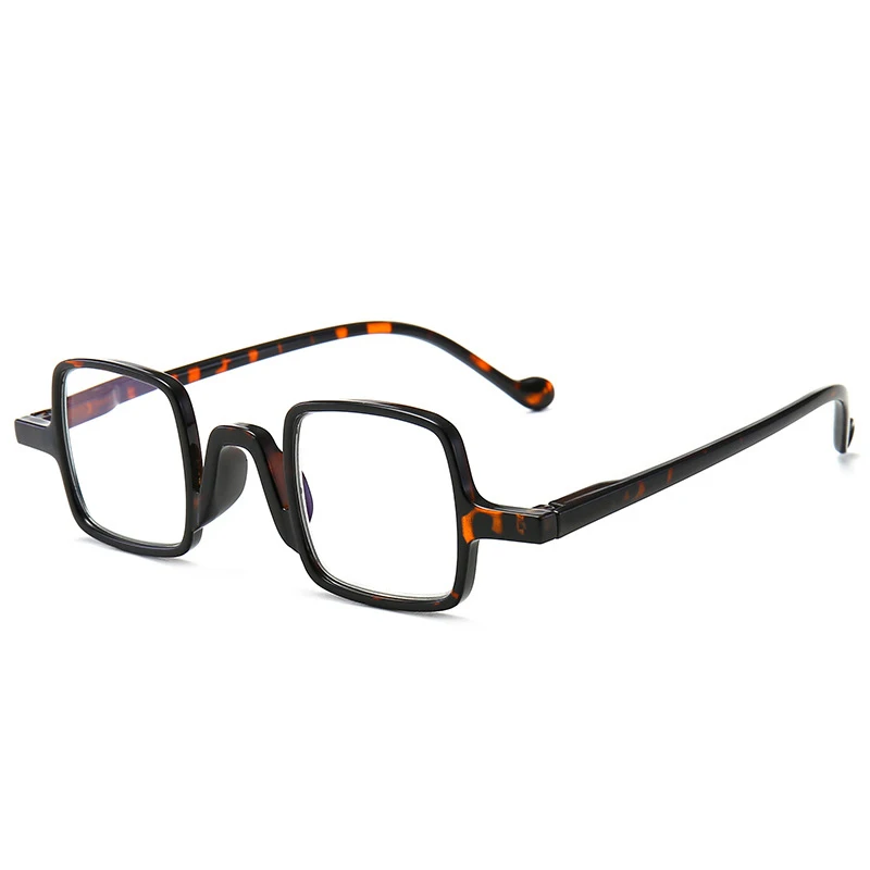 Imwete квадратный винтажный анти синий светильник для мужчин и женщин очки для чтения оптические прозрачные линзы для пожилых очков+ 1. 0.+ 400 - Цвет оправы: TEA