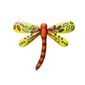 

4pcs Gift Backyard Porch Metal Dragonfly Bedroom Living Room Outdoor Garden Art Craft Home Hanging Patio Fence Wall Decoration