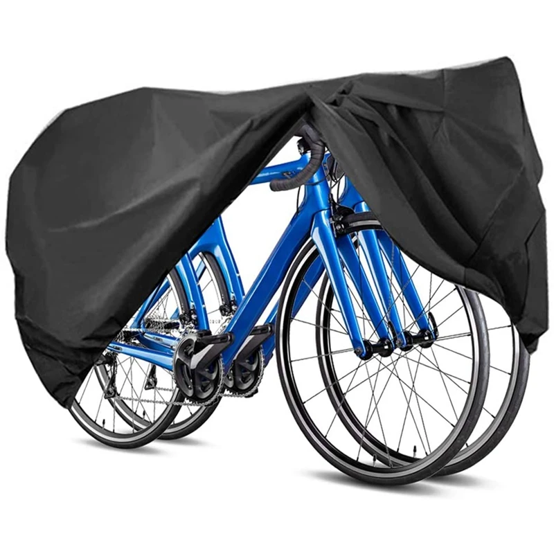 3-Bikes Cover Protector Bicycle Waterproof Rain Covers Sun UV Proof w/ Lock Hole