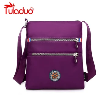 

Waterproof Women Nylon Messenger Bag Sports Style Traveling Over Shoulder Bag Flap Letter Ladies Crossbody Bag New Hot Sales