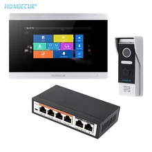 HOMSECUR " PoE дверной звонок видео домофон 1.0MP IP Камера поддерживает BC031IP-B+ BM715IP-S