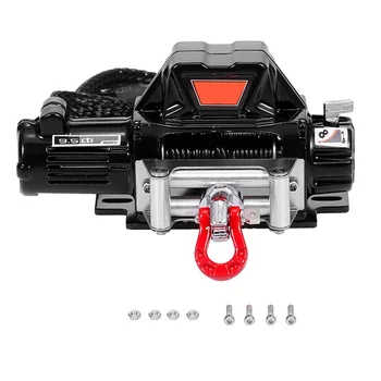

RC Car Metal Steel Wire Automatic Simulated Winch for 1/10 RC Crawler Car Axial SCX10 90046 D90 Traxxas TRX4 Redcat
