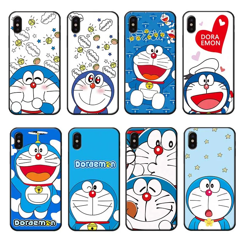 

For iPhone 11 11 Pro 11 Pro Max 2019 Clear Soft Silicone Phone Case Funny Doraemon Cartoon