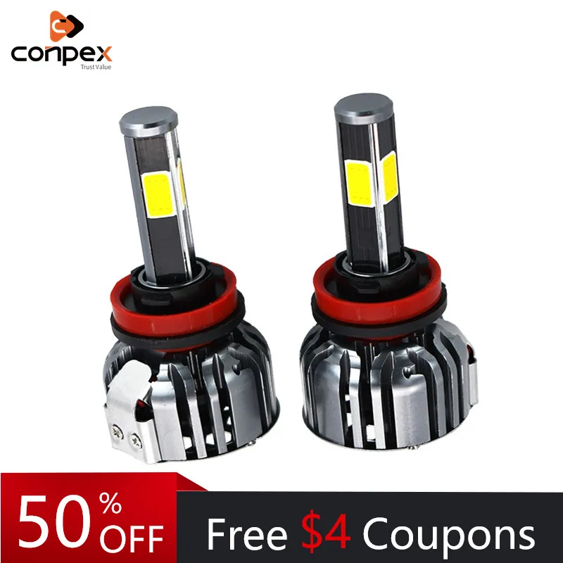 Conpex Автомобильная фара лампа H7 led canbus H4 H1 H11 H3 H8 12В-24В 28 Вт 5700LM 9004 9007 дальний и