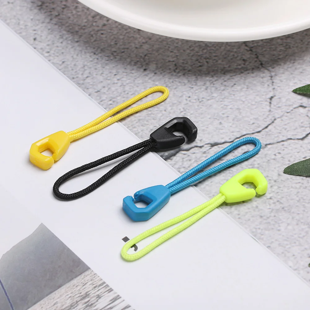 5 шт. цветов застежка молния съемник концевой фиксатор веревки бирка зажим