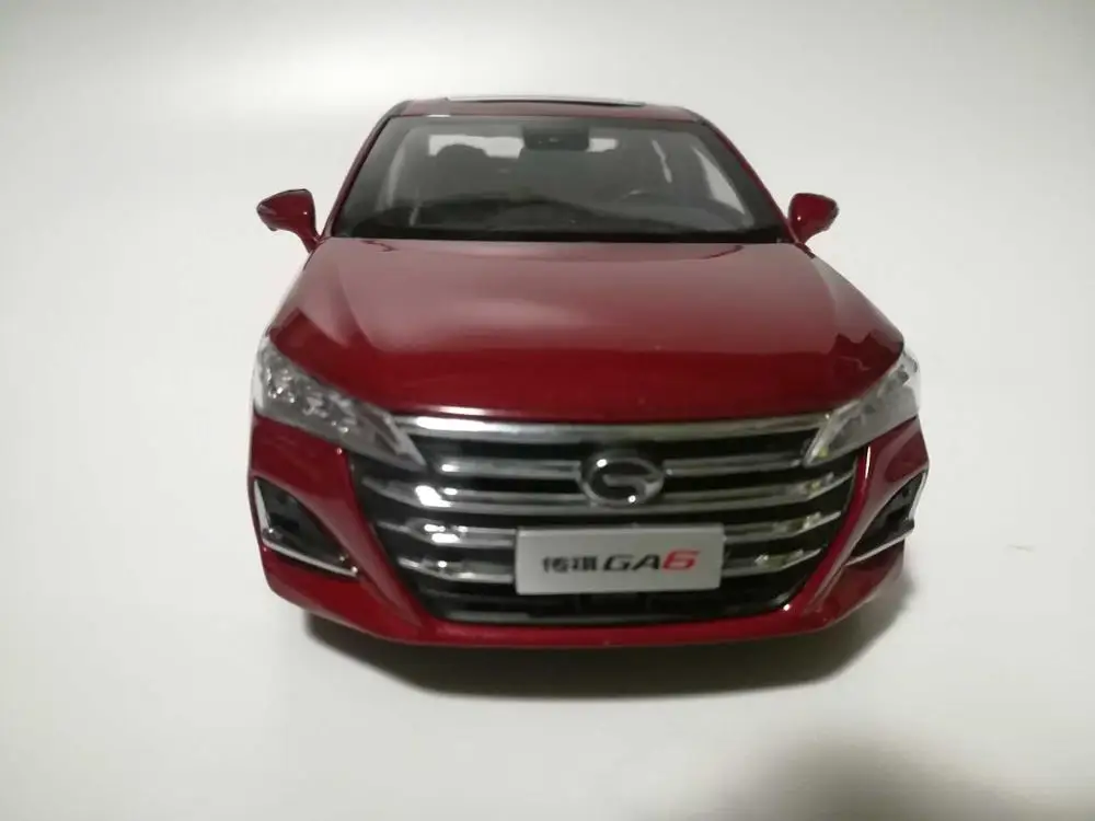 1:24 литье под давлением модель для GAC Trumpchi GA6 красный седан Игрушечная машина из сплава миниатюрная коллекция подарки китайский бренд