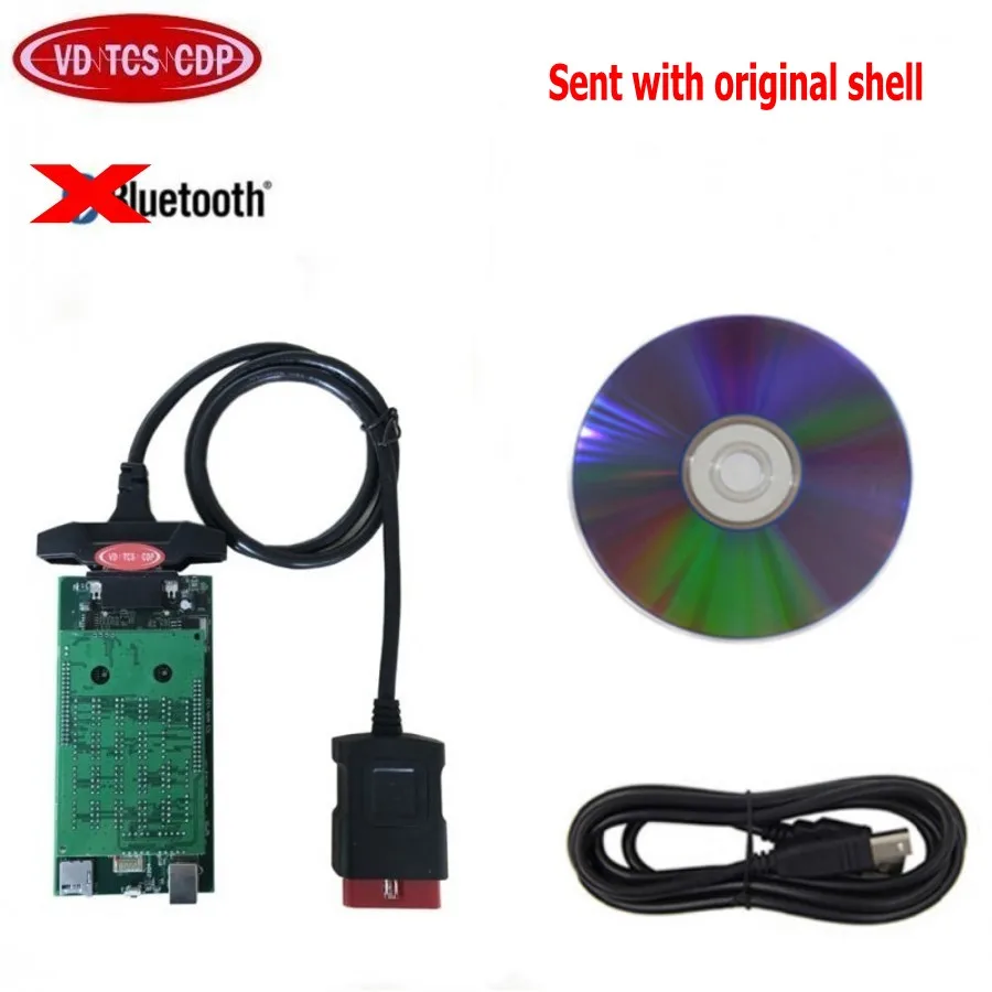 Новейший vd tcs cdp pro plus. R0 с ключом для VD DS150E CDP obd2 диагностический инструмент для ремонта led 3в1 сканер для автомобилей грузовиков - Цвет: Delph1  no BT