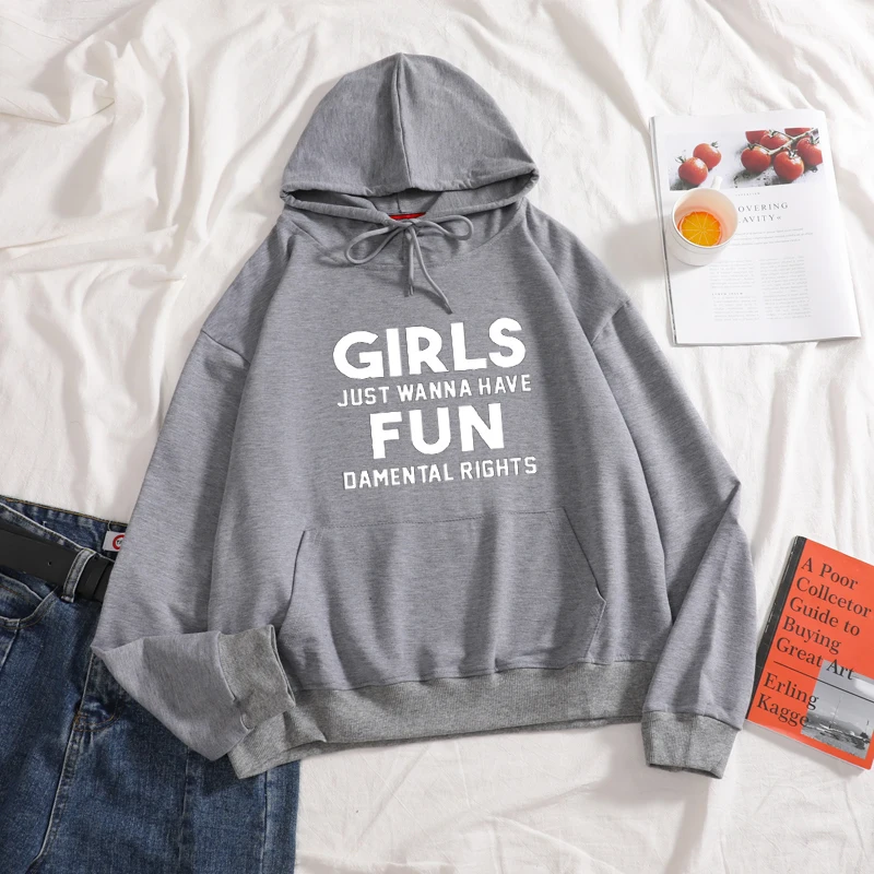 Толстовка для девочек Just Want To Have Fun damtel Rights Женская толстовка Повседневная