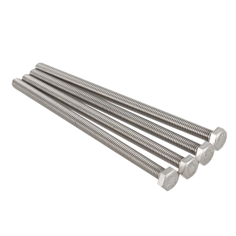 M8 x 150 мм полностью резьбовой из нержавеющей стали шестигранный болт с головкой 4 шт