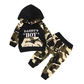 

2020 Children Clothes Spring Autumn Toddler Boys Clothes Camouflage Hoodie +Pant Costume Outfit Kids Suit For Boys Clothing Set