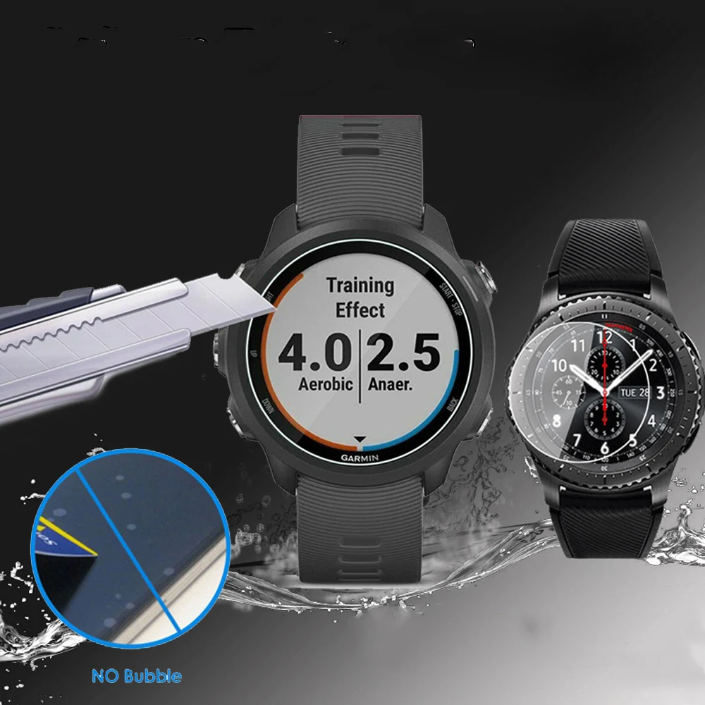 

Smart Watch Slim Clear Full cover 2.5D Curved Tempered Glass Film Screen Protectors for Garmin Forerunner 245M / 245