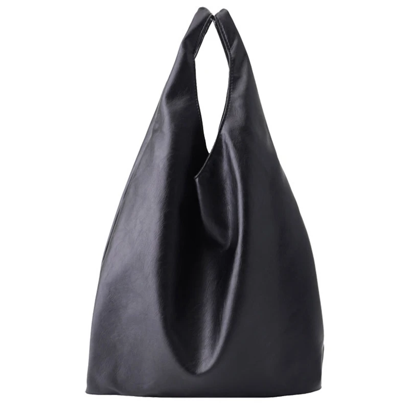 

JHD-Simple Soft Pu Leather Shopping Bag Solid Color Wild Tote Casual Large Capacity Women's Handbag Composite Bag Tote Sac Bols