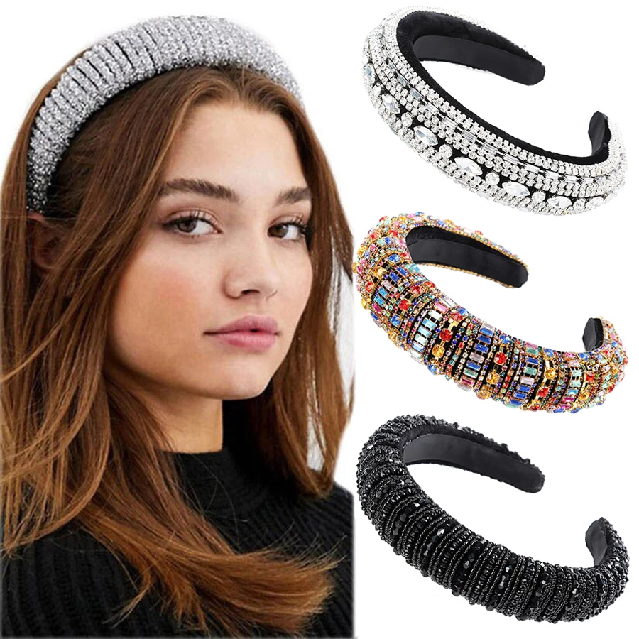 Haimeikang для женщин Стразы ободок повязки на голову повязка роскошный элегантный