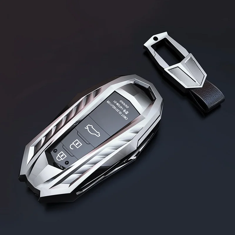 Zinc Alloy Car Remote Key Cover Case Holder For Toyota Camry Corolla C-HR CHR Prado RAV4 Prius  2018 2019 2020 2/3/4 Buttons