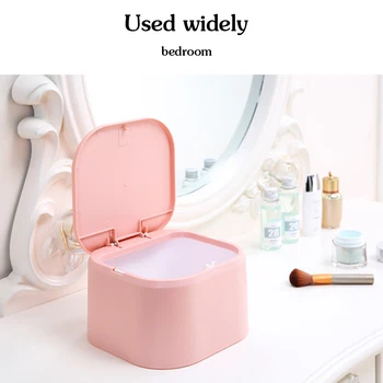 

Multi-Function Mini Waste Bin Desktop Capped Trash Box Garbage Can Sundries Organizer Dustbin Home Decor For Kitchen Dropship