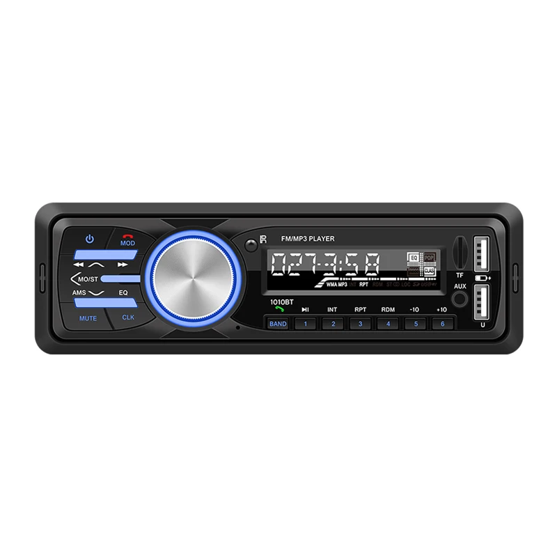Bluetooth Автомобильный MP3-плеер автомобильный аудио Хост карта вставка U диск радио - Формат цифровых медиаданных: BLACK
