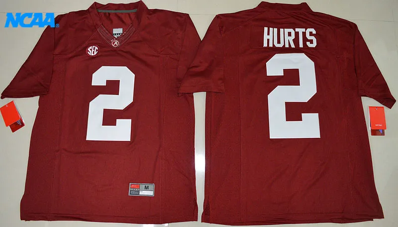 Новое поступление, высокое качество, Jalen Hurts#2, футболка, спортивные майки, S-XXXL