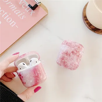 

Luxury Marble Airpods Case Bluetooth Earphone Cute Silicone for Airpod 1/2 Case Cover Headphone Charging Bag for Air Pods Case