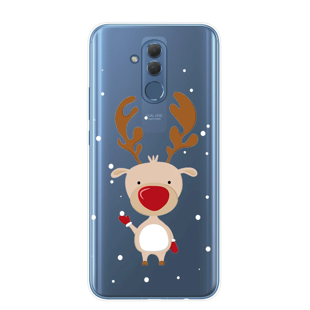 T7359 Веселый Чехол для телефона с рождественским рисунком для Huawei Mate 10 20 30 Lite рro Y5 Y6 Prime Y9 милые Санта Клаус Лось мягкие чехлы из термополиуретана чехлы - Цвет: T7359