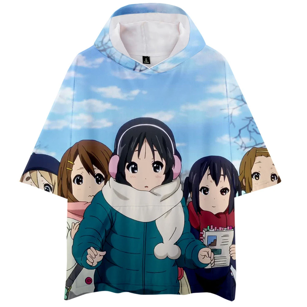 New Anime tshirt K-ON!Hirasawa Yui Akiyama Mio Cosplay T-shirt Costume loose Tee Top Unisex Tops T Shirt | Мужская одежда