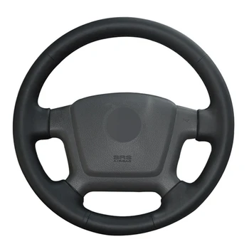 

DIY Hand-stitched Non-slip Black Artificial Leather Car Steering Wheel Cover For Kia Cerato 2005-2012 Spectra Spectra5 2004-2009