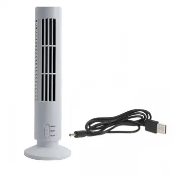 

Mini Portable USB Powered Tower Shape PC Laptop Fan Desktop Cooling Fan Bladeless Notebook Air Conditioner Low Noise