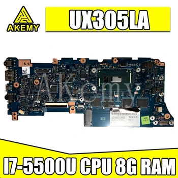 

AKEMY UX305LA Laptop Motherboard For Asus Zenbook UX305 UX305L U305L U305LA Mainboard 100% test Ok I7-5500U CPU 8G RAM