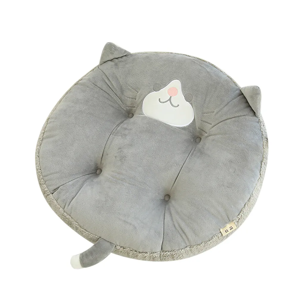 Роскошные мягкие подушки для сиденья кресла декор подушки милые животные круглая подушка# C - Цвет: Gray