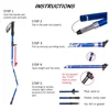 Anti Shock Walking Stick Hiking Trekking Trail Ultralight 4-section Adjustable Canes Aluminum Alloy Folding Cane Walking Sticks 3