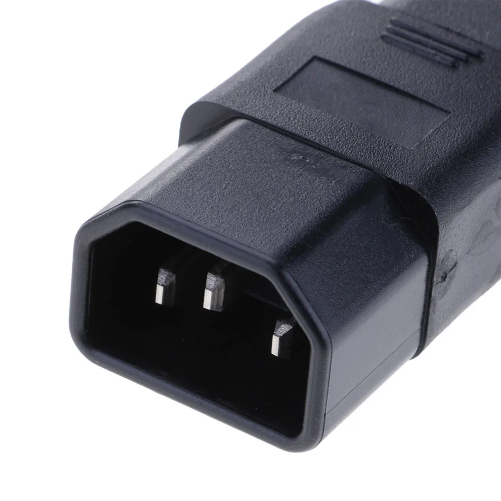 IEC320-C14 от мужчины к C21 женский Профессиональный адаптор адаптер питания расширение путешествия черный