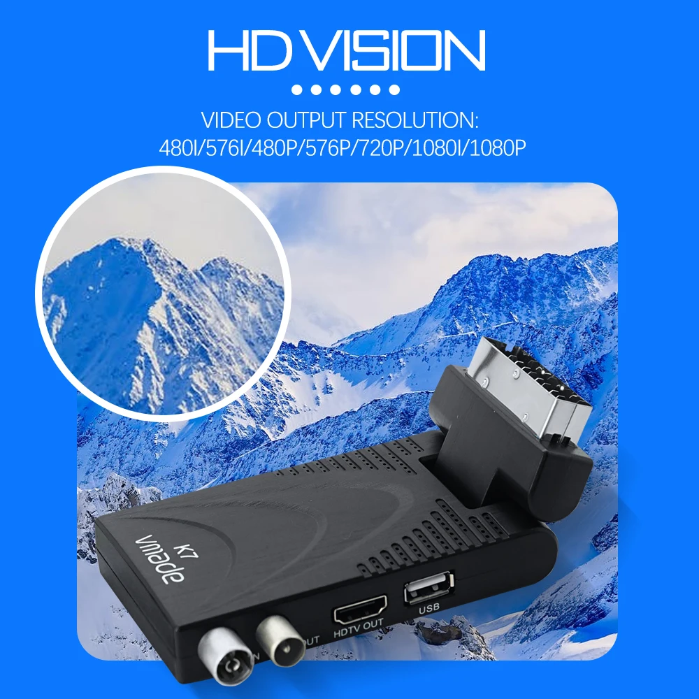 2020 Vmade DVB T2 HD 1080P цифровой ТВ приемник тюнер H.265 набор декодеров top box с поддержкой