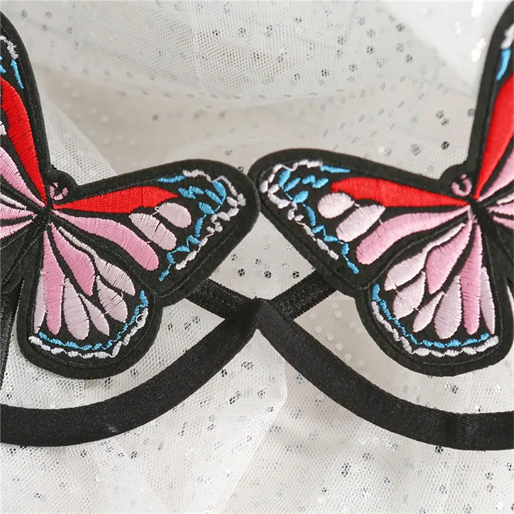 Sensual Lingerie Woman Sexy Trikini Underwear Top Panties Set Porn Sex Body Cage Bondage Harness Butterfly Bra Thong Exotic Suit bralette sets