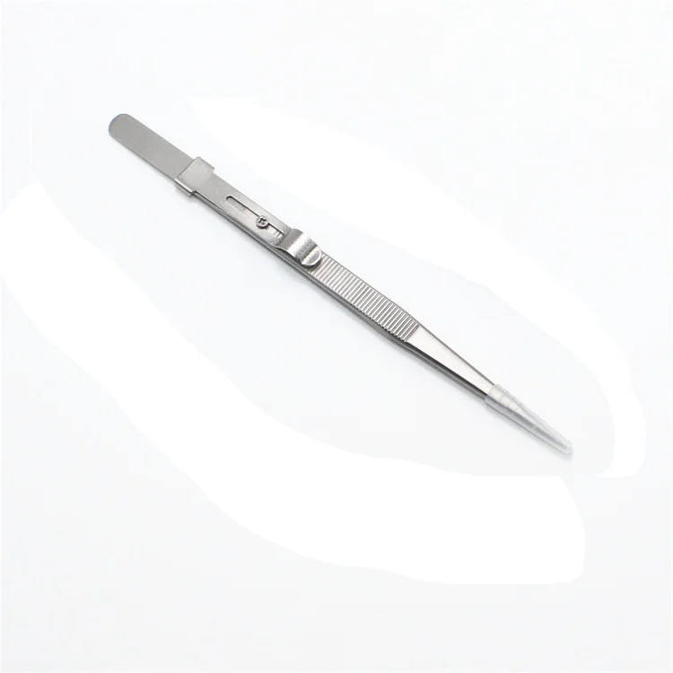 type A Precision Adjustable Slide Lock Anti Static Tweezers For Jewelry Electronic Component Holding Repair Tools - Цвет: type A