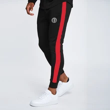 Полосатые мужские повседневные штаны осенние тренировочные мужские спортивные штаны быстро прилегающие быстросохнущие лосины для бега брюки-колготки спортивные штаны фитнес пот брюки