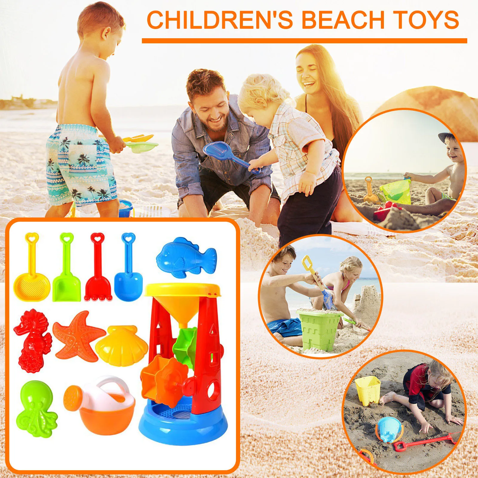 Beach Toys Toy Set Toddlers Combination Sensory Suitable for Boys and Girls Summer Outdoor Toy#G | Игрушки и хобби