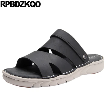 

designer mens sandals 2019 summer outdoor open toe shoes water casual slippers fashion slip on slides beach black waterproof