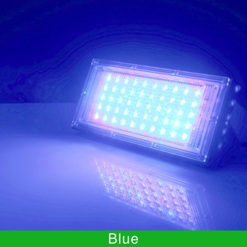 ตัวเลือกสินค้า หลอดไฟ LED 50W RGB กลางแจ้ง กันน้ำ IP65 ส่องสว่างสวน