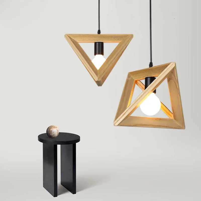 

3 Heads Hanging Rustic Wooden Ceiling Light Fixture Indoor Modern Home Decor Honey Comp Ceiling Led Pendant Lamp