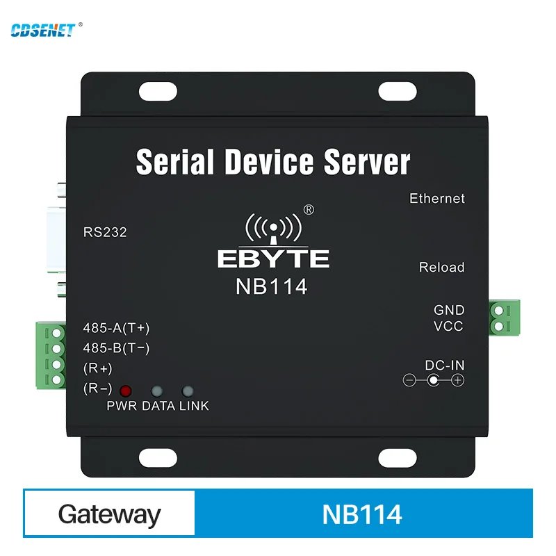 UART to Ethernet Seriall Server RS485/RS232/RS422 to Ethernet TCP UDP RJ45 CDSENET NB114 Wireless Serial Device Server Modem rs485 rs232 to ethernet rj45 serial port server transparent transmission tcp udp 100m full duplex modbus rtu modem